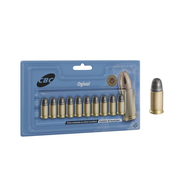 Caixa de Munição CBC .32 S&W CHOG 85gr com 10 unidades