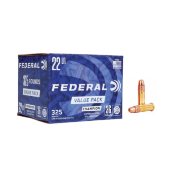 Caixa de Munição Federal Champion .22 LR 36gr com 325 unidades