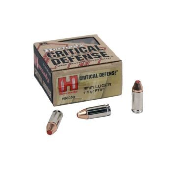 MUNIÇÃO HORNADY 9MM FTX C.DEF C 115GR