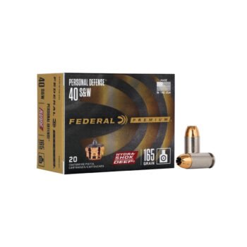 Munição Federal Hydra-Shok Deep Cal. .40 S&W JHP 165gr