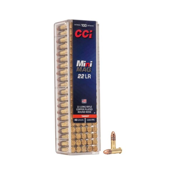 Caixa de Munição CCI Mini-Mag .22 LR 40gr com 100 unidades