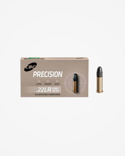 Cartucho CBC 22 LR 40gr Precision Subsonico (50un)