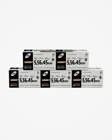 Kit 5 Caixas (250un) Munição CBC 556x45 M193 Comum
