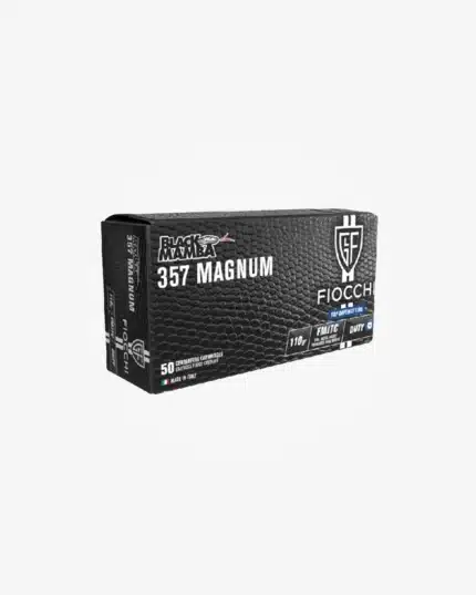 Munição Fiocchi .357 MAG FMJT 110gr Black Mamba (50un)