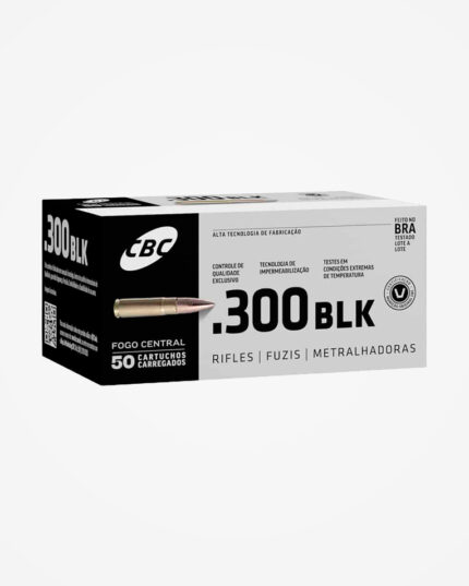 Munição CBC Calibre .300 BLK ETOG 200gr Subsônica (50un)