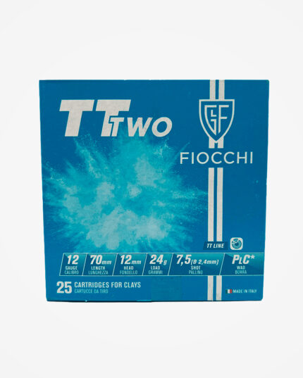 Cartucho Fiocchi Cal. 12 TT Two 7.5 24g - (25un)