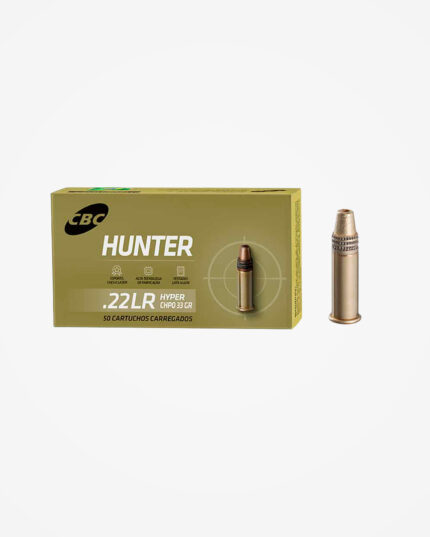 Cartucho CBC 22 LR 40gr Hunter Hyper (50un)