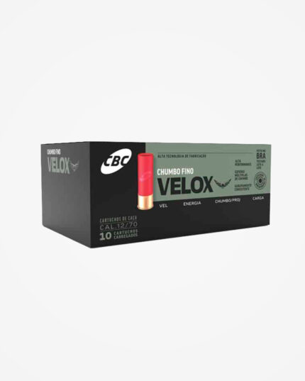 Cartucho CBC 12 GA Chumbo 3T Velox (10un)