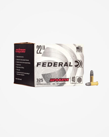 Cartucho Federal .22 LR 40gr Auto Match (325un)