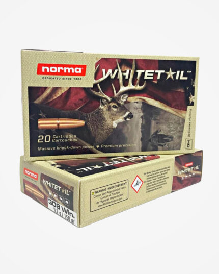 Munição Norma .308 Win Whitetail 150gr - (Caixa 20un)