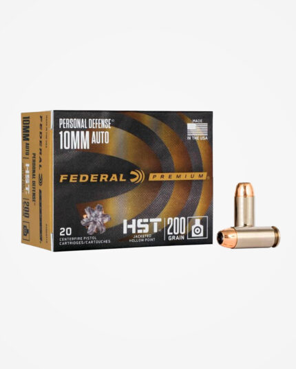 Munição Federal 10mm Auto 200gr JHP HST (20un)