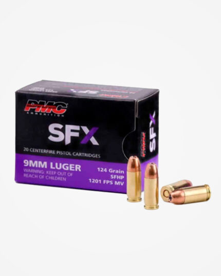 Munição PMC 9mm 124GR SFHP SFX (20un)