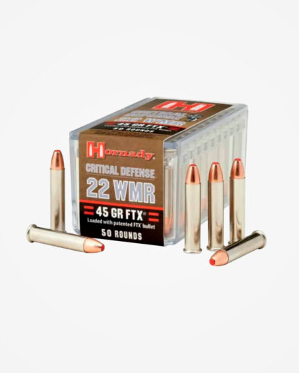 Cartucho Hornady Cal .22WMR 45gr Critical Defense (50un)