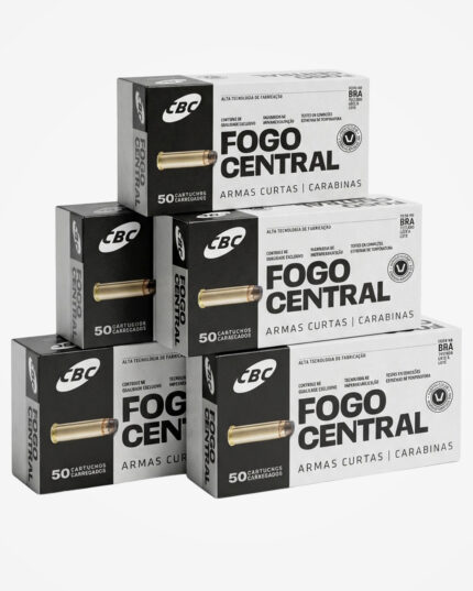 Kit 5 Caixas (250un) Munição CBC .357 MAG EXPP 158gr Treina