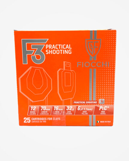 Cartucho Fiocchi Cal. 12Ga F3 Prac. Shoot CH6 32g (25un)