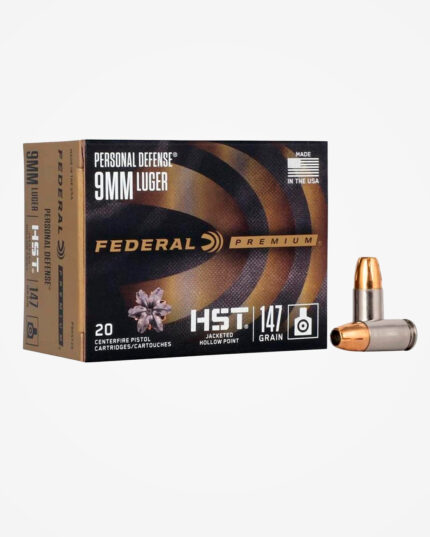 Munição Federal 9mm 147gr JHP HST (20un)