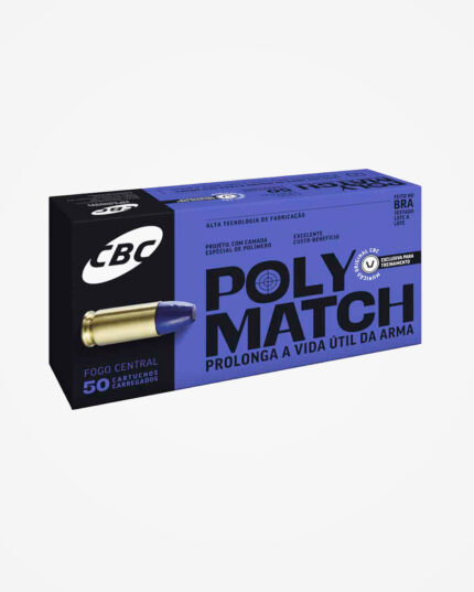Munição CBC 9mm LPC 124gr Polymatch (50un)