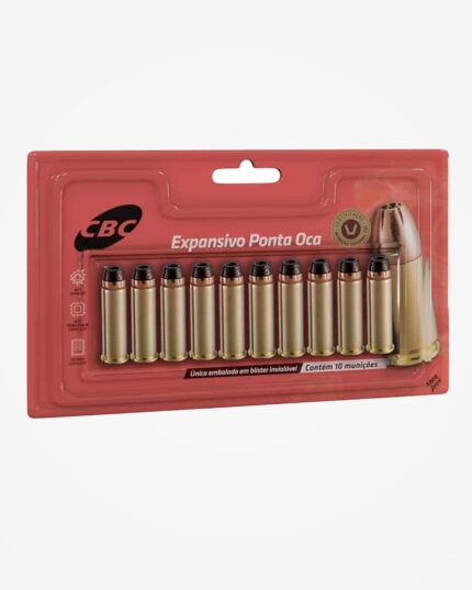 Munição CBC .38 SPL EXPO +P 158gr (10un)