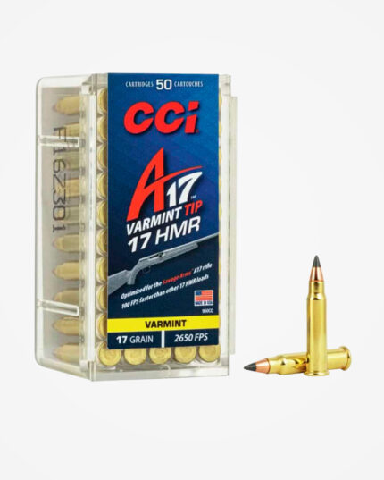 Cartucho CCI .17 HMR 17GR Poly Tip (50un)