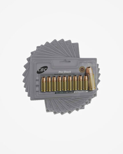 Kit 10 BLISTER (100u) Munição CBC 9mm EXPO +P 135gr Pro Shock (10un)