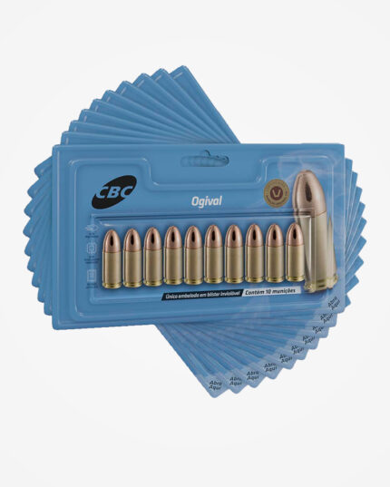 Kit 10 BLISTER (100un) Munição CBC .38 TPC ETOG 124gr