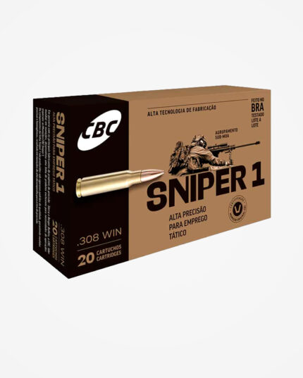 Munição CBC Calibre .308 Win HPBT 175gr Sniper 1 - (20un)