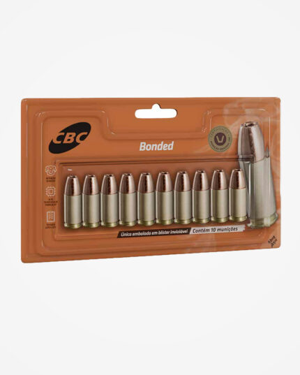 Munição CBC 9mm EXPO +P 147gr Bonded (10un)