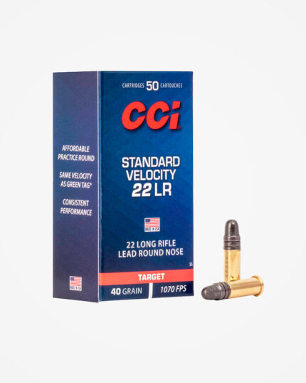 Munição CCI 22 LR Standard Velocity 40gr (50un)