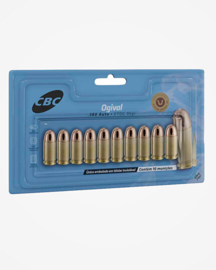 Munição CBC .380 Auto ETOG 95gr (10un)