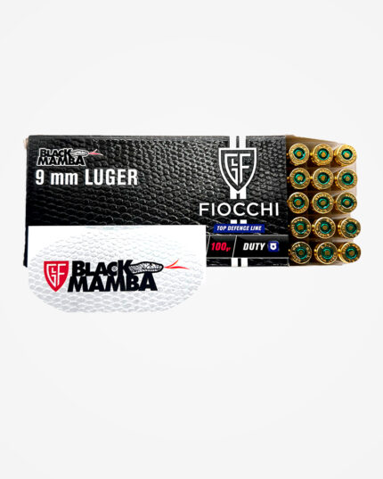 Munição Fiocchi 9mm Luger 100gr Black Mamba FMJTC – (50un)