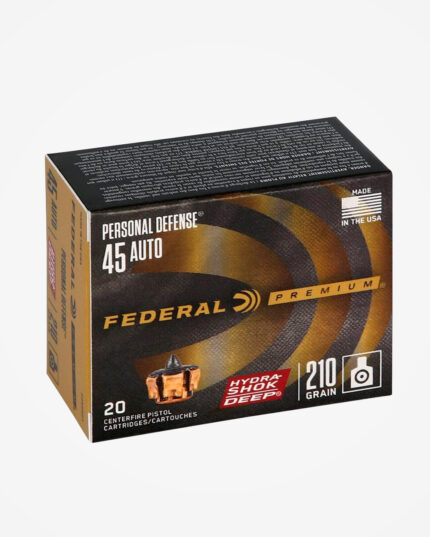 Munição Federal .45 Auto 210gr Hydra-Shok (20un)