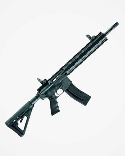 Compre a Carabina Chiappa MFour Gen-lll .22LR na KRC Sports. Réplica M4 com 28 tiros, cano 16" e protetor modular. Compra segura, nota fiscal e envio garantido. Confira!