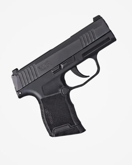PISTOLA SIG SAUER P365 .9mm vista lateral destacando o perfil micro-compacto.