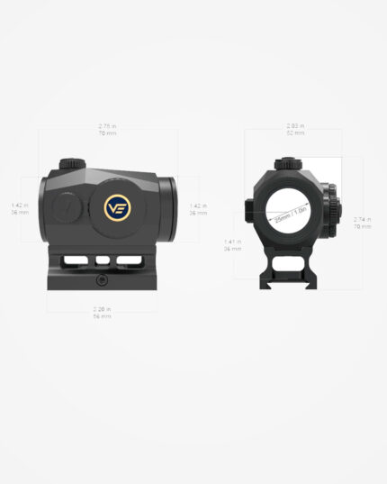 Red dot Scrapper 1x25 Solar múltiplo reticulo - Vector Optics