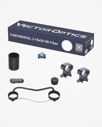 Luneta Continental 3-18x50 HD SFP fibra óptica 1/4 MOA - Vector Optics