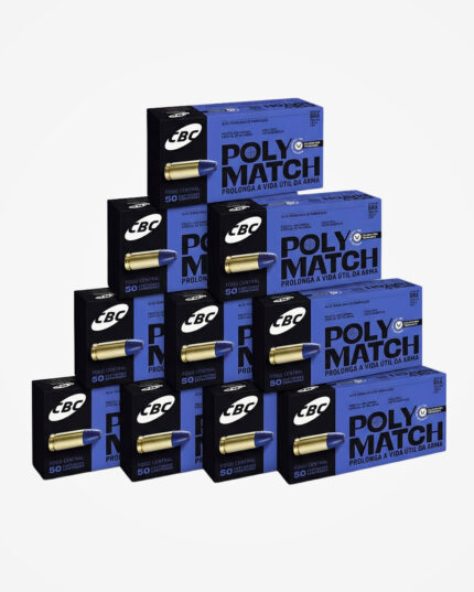 Kit (500) - Munição CBC 9mm LPC 124gr Polymatch
