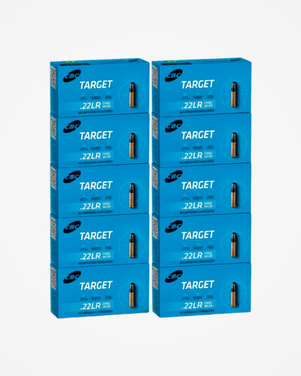 Kit 10 Caixas (500) - Cartucho CBC 22 LR Target 40gr