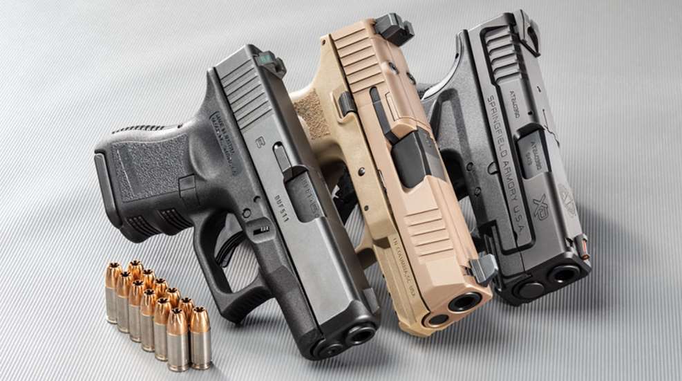 Tres pistolas subcompactas