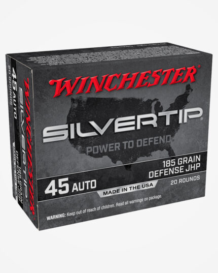 Munição Winchester Silvertip .45 Auto 185 GR JHP