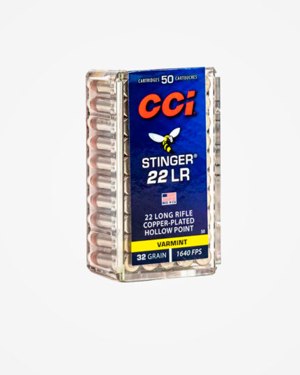 Kit 5 caixas (250un) Munição CCI Stinger .22 LR 32gr