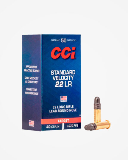 Kit 10 caixas (500un) Munição CCI 22 LR Standard Velocity 40gr