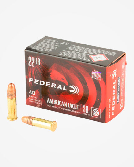 Kit 10 caixas (400un) Munição Federal 22 LR American Eagle 38gr
