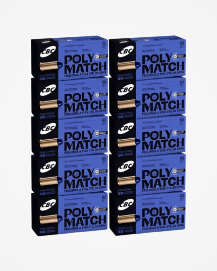 Kit 10 Caixas (500un) Munição CBC .38 SPL LPC Polymatch 158gr