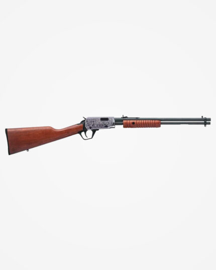 Rifle CBC Pump Action .22LR Coronha Madeira Engraved