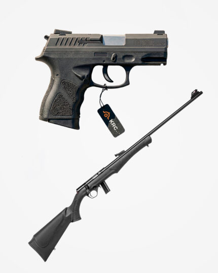 Pistola Taurus TH380C + Rifle CBC Bolt Action 8122 Cal .22 LR