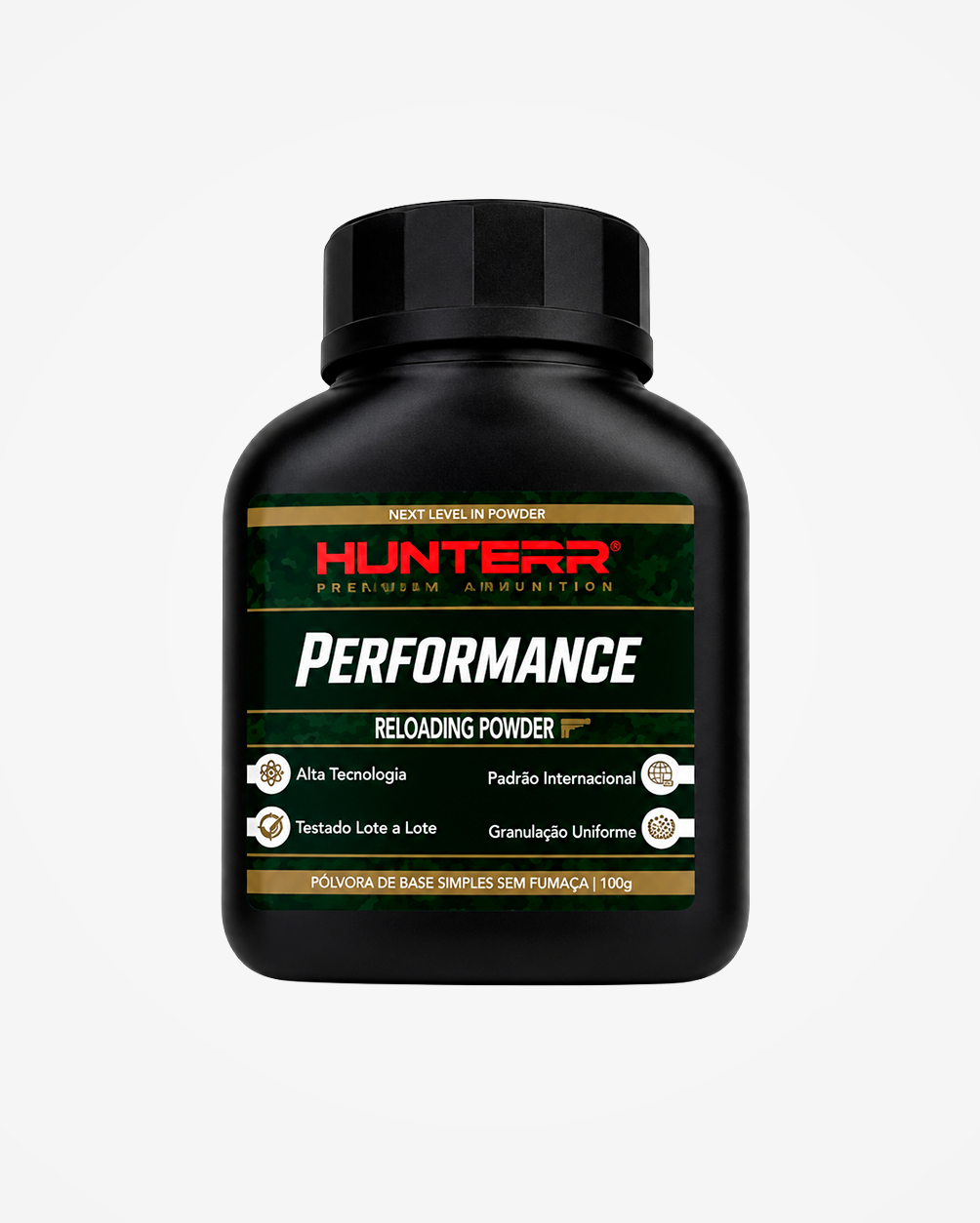 capa01 Pólvora Hunterr Performance base simples 100 Gr