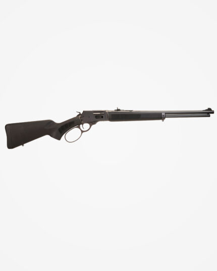 Carabina CBC Rio Grande .357 Magnum em polímero preto, alavanca e cano brunidos, coronha sintética emborrachada