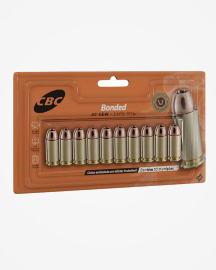 Munição CBC .40 S&W EXPO 155gr Bonded (10un)