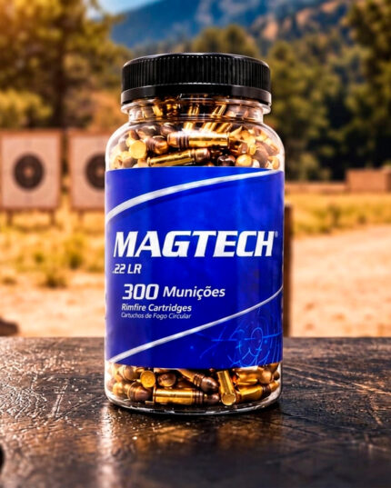 Munição Magtech .22 LR 40gr LRN SV Pote 300un | KRC Sports